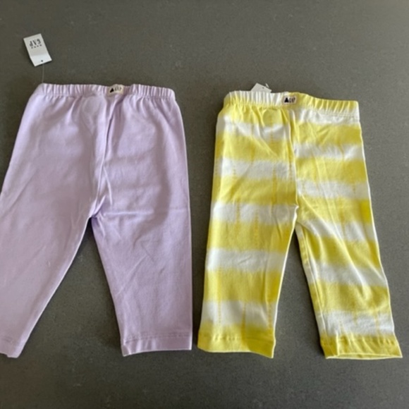 New! Set of 2 Baby Gap 18-24M Capri Cotton Leggings Toddler -NWT - Picture 3 of 3